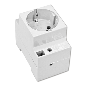 Base de enchufe para carril