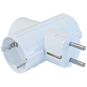Triple schuko 16A  con protectores