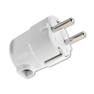 Clavija salida lateral 16A 4,8 negro