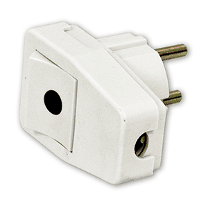 Clavija con interruptor bipolar