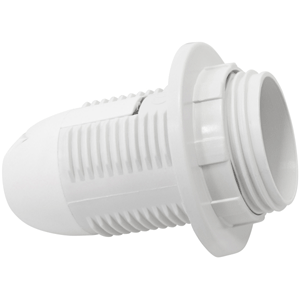 Portalámparas rosca con arandela e14 bl