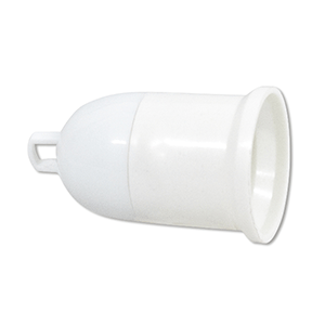 Portalámparas E27 R/N baquelita blanco
