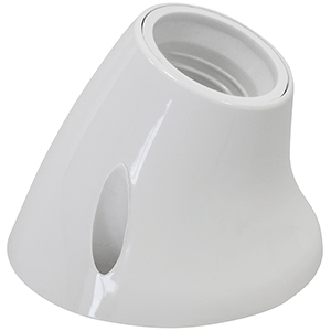 Zócalo curvo E27 blanco