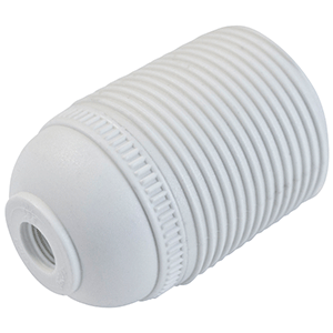 Portalámparas con rosca E27 blanco