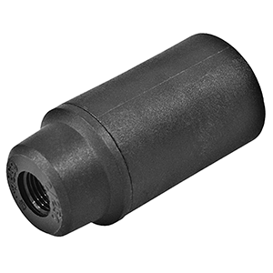 Portalámparas liso E14 negro 