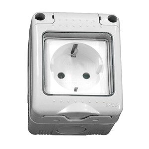 Base de luz schuko estanca Serie 34