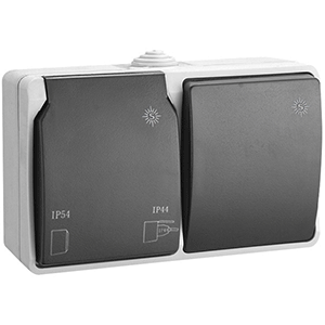 Base schuko con Conmutador 16A