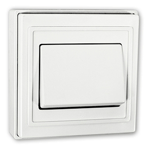 Conmutador/interruptor de superficie blanco