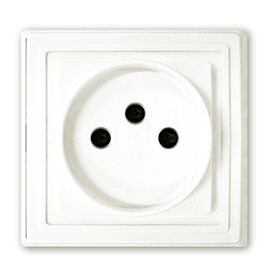 Pulsador luz de superficie blanco