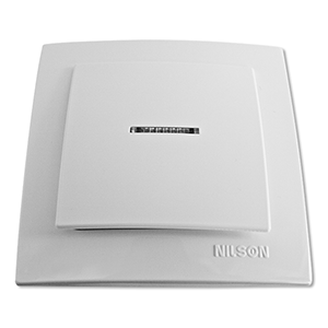 Pulsador con luz blanco