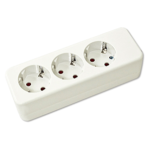 Base de 3 tomas C/T/T 16A