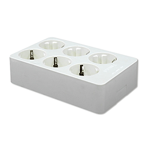 Base de 6 tomas C/T/T 10-16A