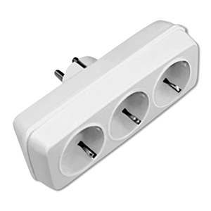 Base de 3 tomas schuko