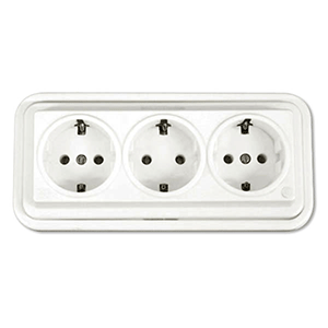 Base de superficie con 3 tomas T/T