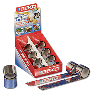 Cinta espantapájaros oro/plata