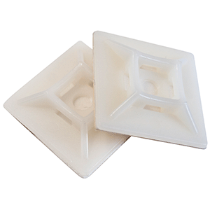 Base adhesiva blanca 4uds  