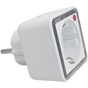 Adaptador schuko con luz de noche y sensor crepuscular  