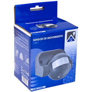 Detector de movimiento 180º AC 12m negro
