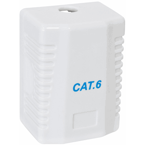 Base mural UTP 8P8C Salida lateral blanca