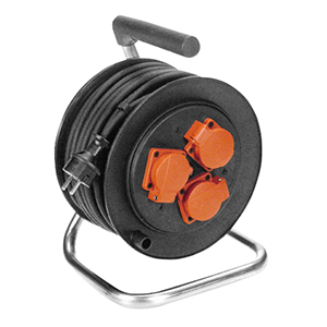 Enrollacable C/3B schuko y T/T 230mm 25m