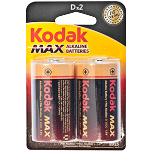 Pila alcalina Kodak LR20 1.5V 2 uds 