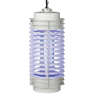 Parrilla anti mosquitos 30x13cm con tubo de 6W blanca