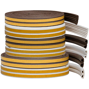 Burlete adhesivo en goma EPDM 6m marrón