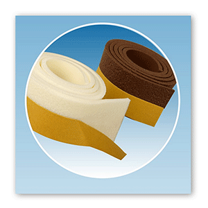 Burlete adhesivo en PVC  100x3.8cm Marrón