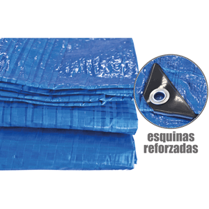 Toldo impermeable reforzado 5x7m azul