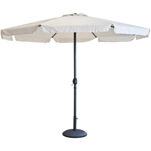Parasol con volante 3m beige