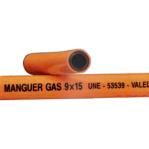 Manguera para butano 9x15mm 60m homologación AENOR