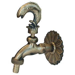 Grifo de jardín de latón 1/2''-3/4'' Pez