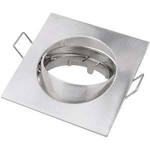 Aro aluminio cuadrado básico niquelado satinado