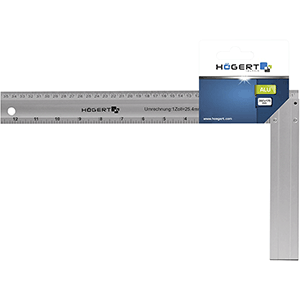 Escuadra carpintero aluminio 350x165mm